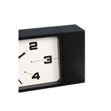 Dulton : Double Face Clock Rectangle : Black