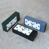 Dulton : Double Face Clock Rectangle : Green
