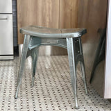 Dulton : Kitchen Stool : Galvanized