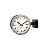 Dulton : Double Face Clock 170D2 : Mat Black/Raw