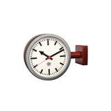 Dulton : Double Face Clock 170D2 : Mat Brick/Raw