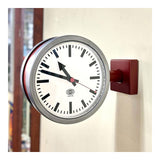 Dulton : Double Face Clock 170D2 : Mat Brick/Raw
