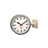 Dulton : Double Face Clock 170D2 : Mat Ivory/Raw