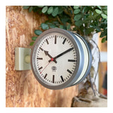 Dulton : Double Face Clock 170D2 : Mat Ivory/Raw