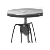 Dulton : Stool "Clipper II" : Hammertone Gray