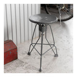 Dulton : Stool "Clipper II" : Hammertone Gray