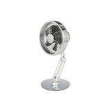 Dulton : Swing Arm Desk Fan : Chrome/Black