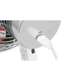 Dulton : Swing Arm Desk Fan : Chrome/Black