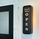 Dulton : Wall Mount Spinner Sign (Open-Closed) : Black