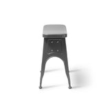 Dulton : Kitchen Stool : Hammertone Gray