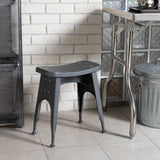 Dulton : Kitchen Stool : Hammertone Gray