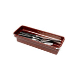 Dulton : Oblong Tray : Brick Brown