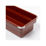 Dulton : Oblong Tray : Brick Brown