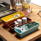 Dulton : Oblong Tray : Ivory