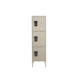 Dulton : Steel Locker 3 Door : Ivory