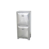 Dulton : Trash Can Double Deck : Galvanized
