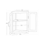 Dulton : Mini Triangle Cabinet : Raw