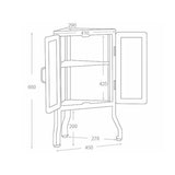 Dulton : Mini Triangle Cabinet H660 : Raw