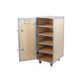 Dulton : Wooden Cabinet with Castors 4 Layer