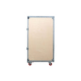 Dulton : Wooden Cabinet with Castors 4 Layer