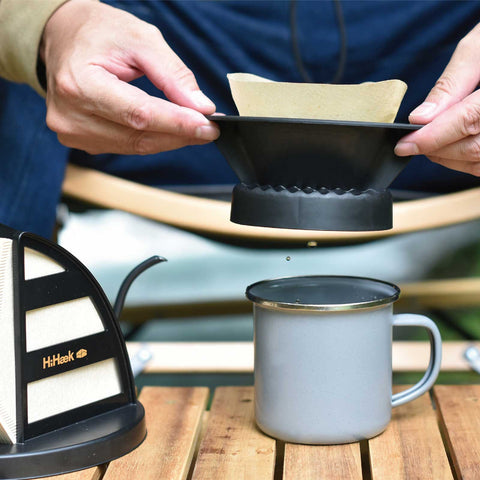 HiHæk : Coffee Dripper & Filter Holder : Khaki