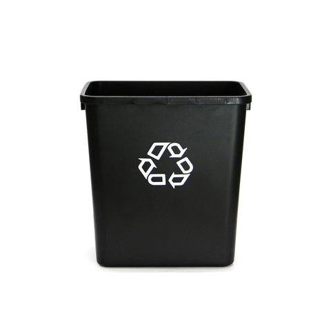 Thor : Deskside Recycling Container 26L : Black